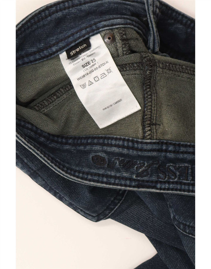 Guess Jean Slim Femme W25 L28 Bleu Coton