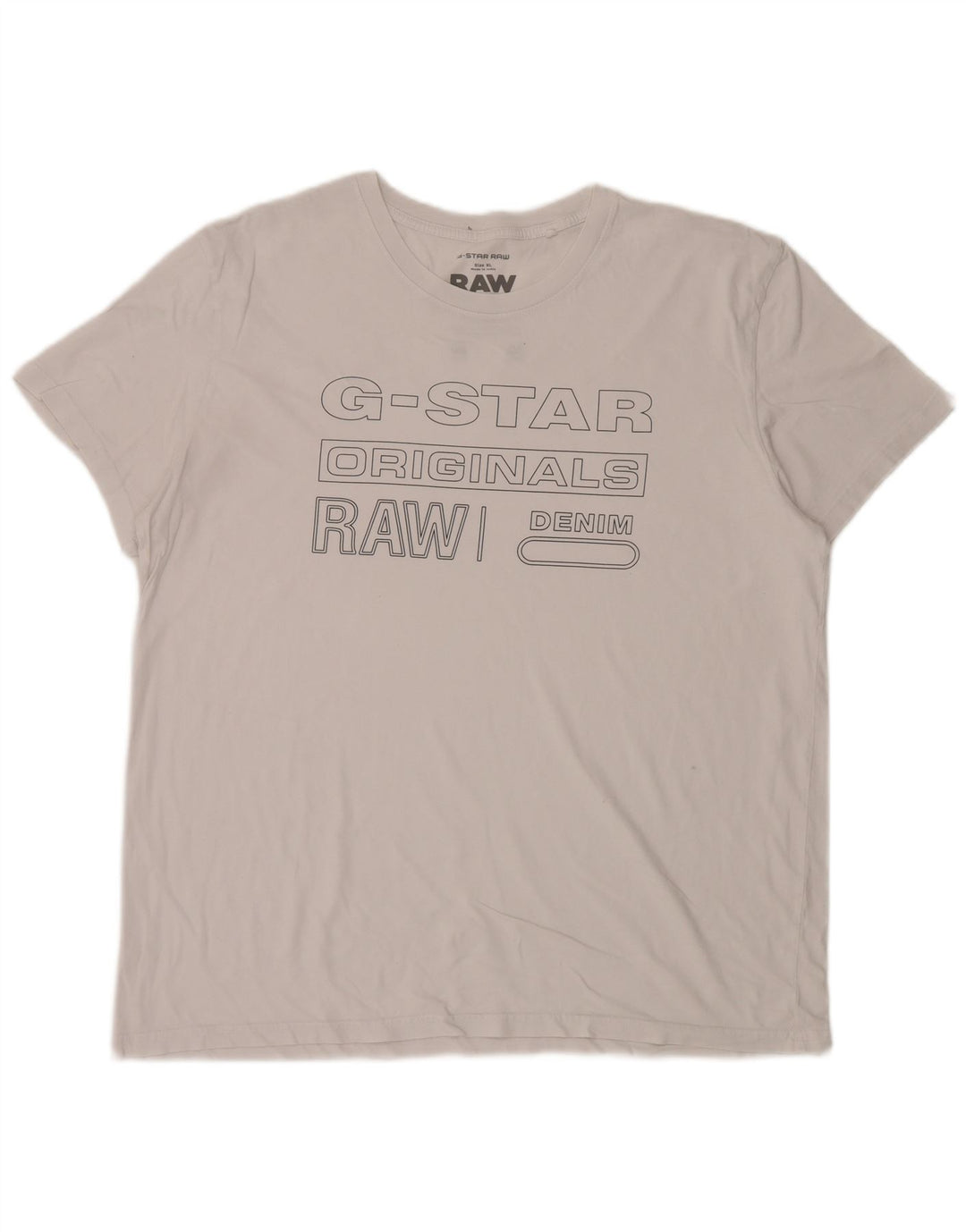 G-Star Homme Graphic T-Shirt Top XL Blanc