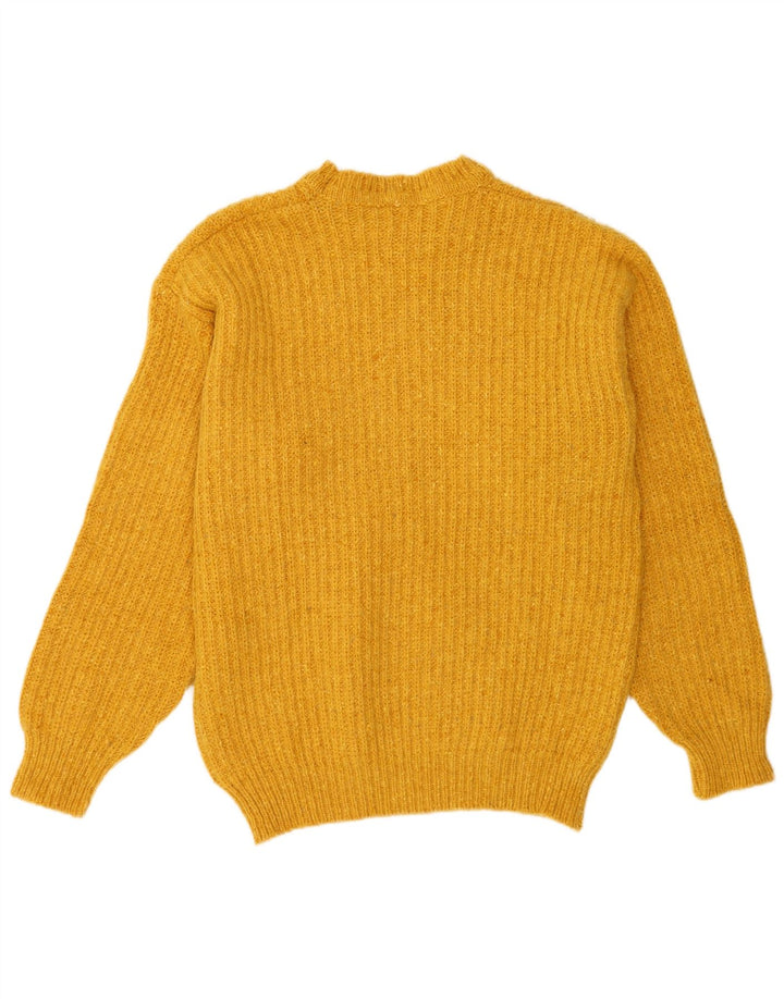 Replay Pull Col Rond Homme Large Jaune Laine d'Agneau
