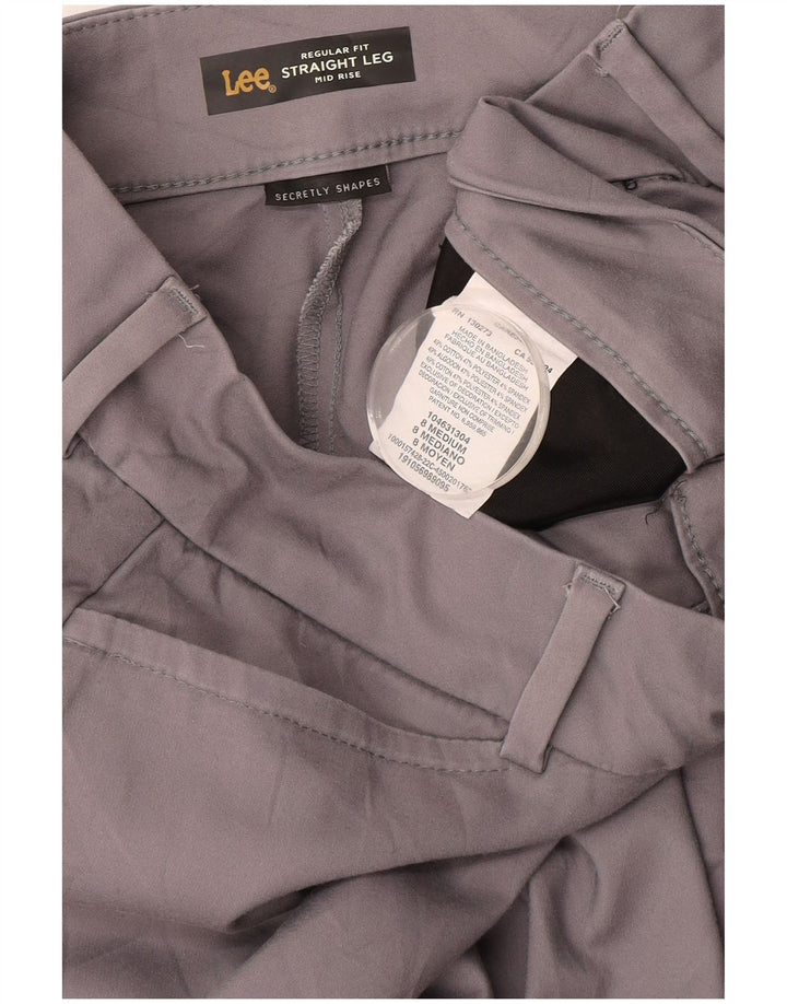 LEE Pantalon décontracté taille moyenne pour femme US 8 Medium W30 L30 Gris