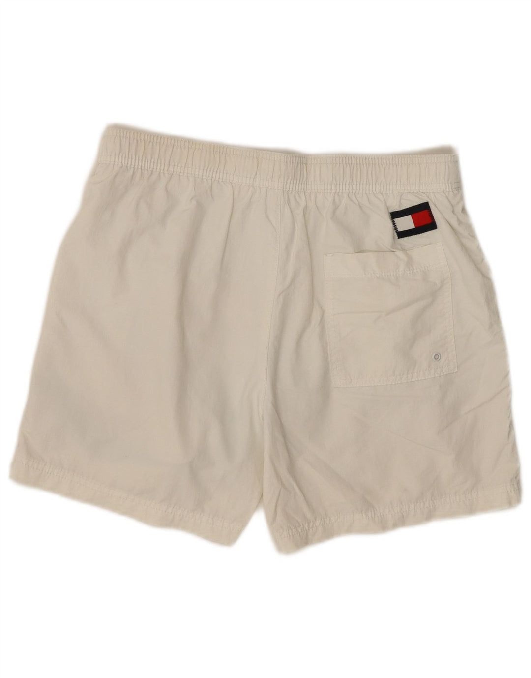 TOMMY HILFIGER Short de Bain Graphique Homme Blanc Colorblock Moyen