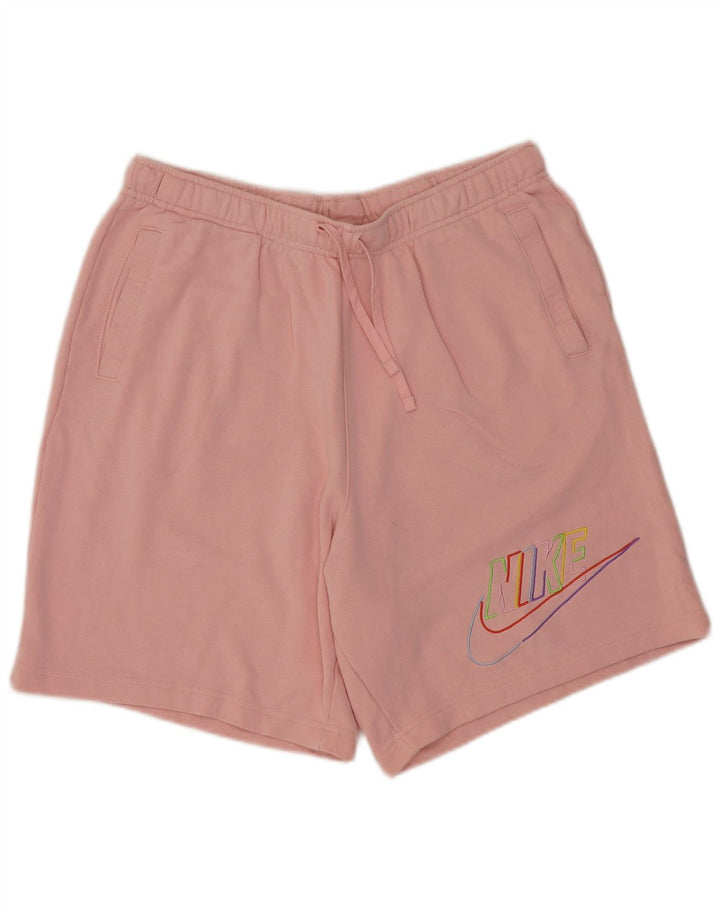 Nike Short de sport graphique pour homme XL en coton rose
