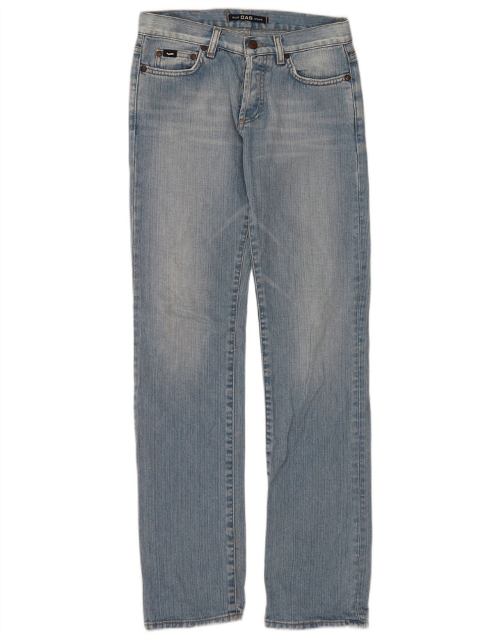 Gas Jean droit femme W27 L32 bleu coton