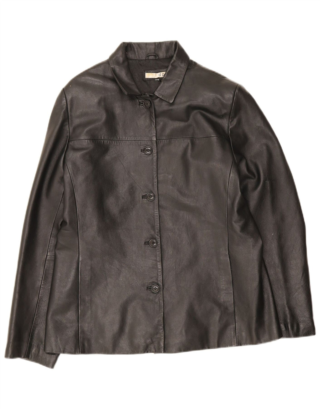 DPL Veste en cuir pour femme UK 12 Medium Noir
