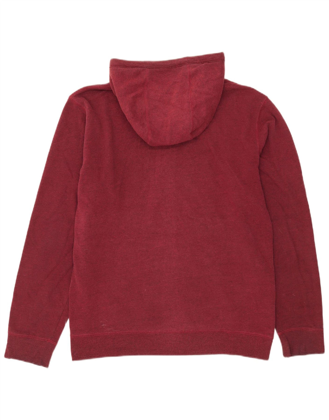 Vans Pull à capuche zippé graphique en coton bordeaux moyen pour homme