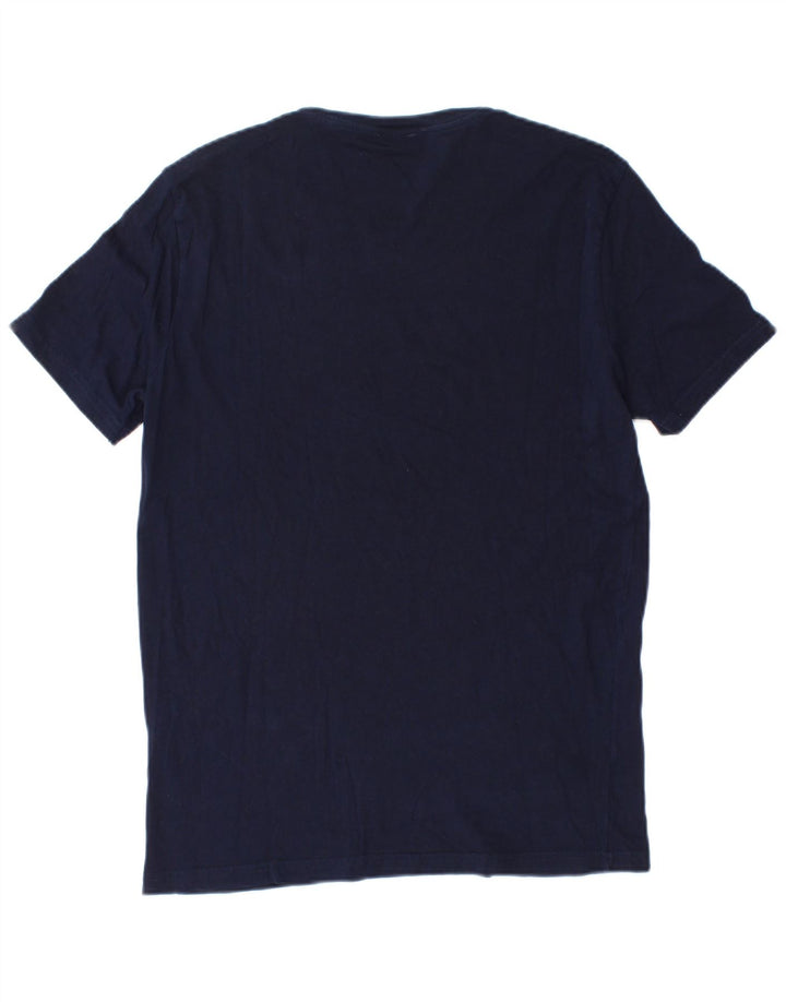 Benetton T-Shirt Top Bleu Marine Moyen Homme
