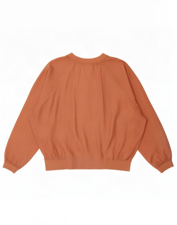 Vintage Womens Top Oversize Manches Longues IT 44 Orange Moyen