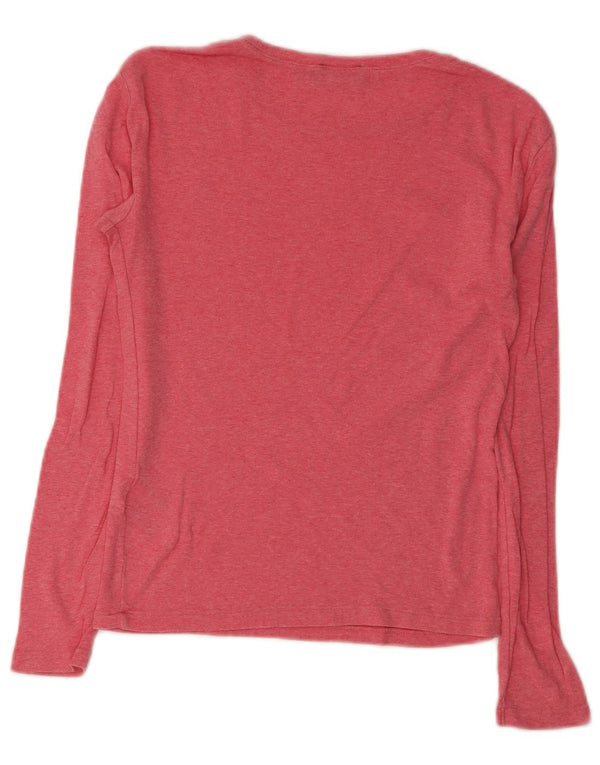 Polo Ralph Lauren Haut à manches longues pour femme UK 10 Petit coton rose