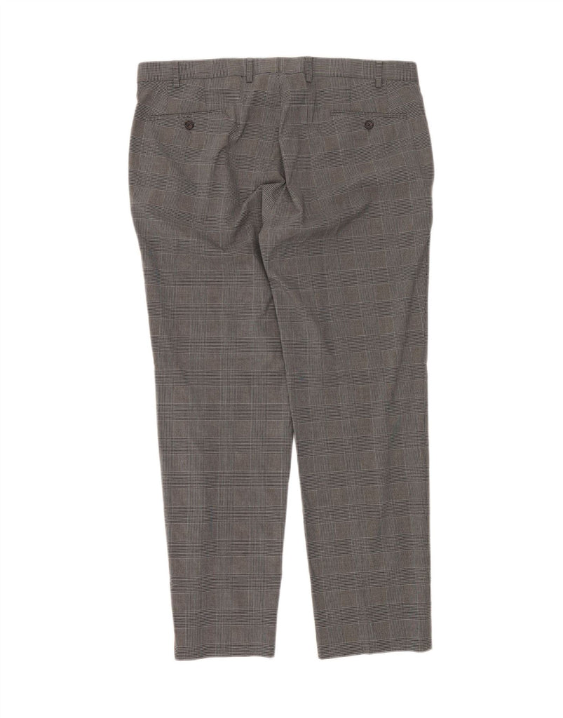 RALPH LAUREN Mens Slim Suit Trousers  W38 L30 Grey Check Polyester Vintage Ralph Lauren and Second-Hand Ralph Lauren from Messina Hembry 