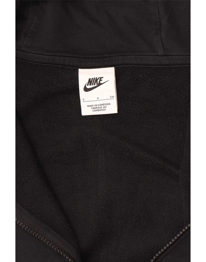 Nike Pull à capuche zippé surdimensionné pour femme UK 10 Petit Noir