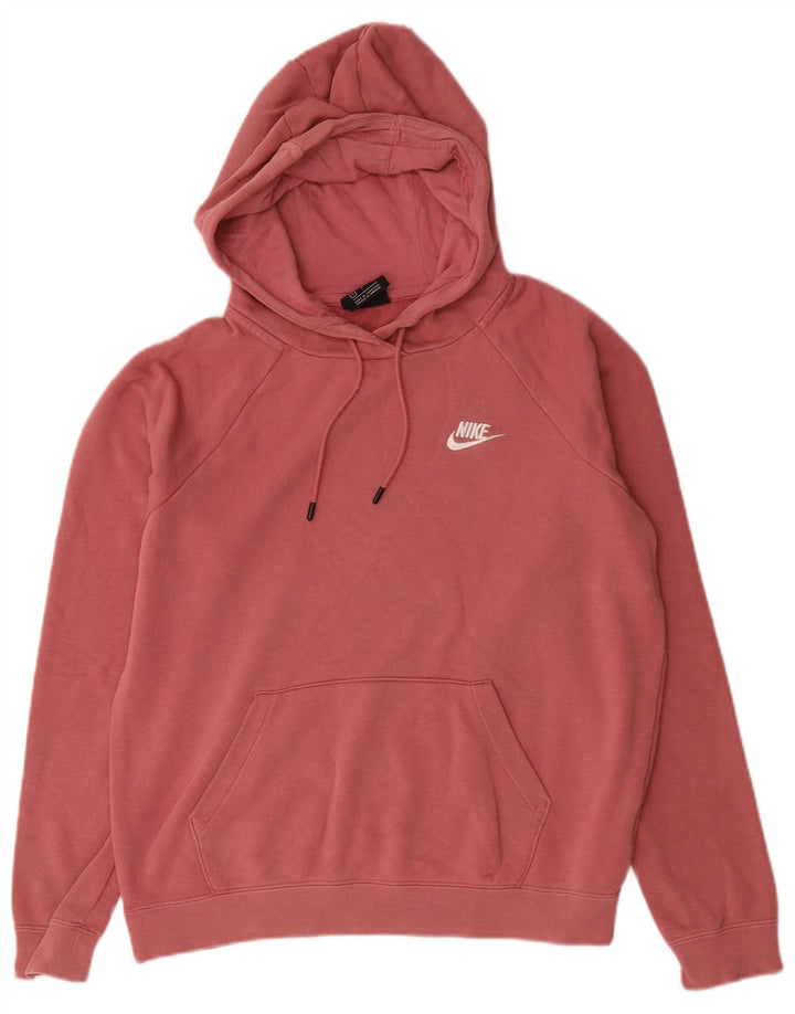Nike Pull à capuche surdimensionné pour femme UK 10 Petit coton rose