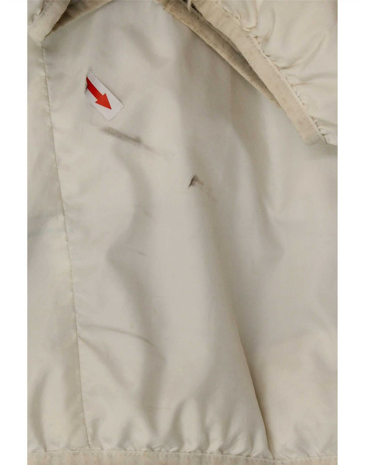 Nike Veste matelassée réversible à capuche pour homme UK 44 2XL Blanc à carreaux Polyester