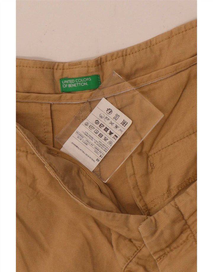Benetton Short Chino Homme IT 48 Medium W34 Beige Coton