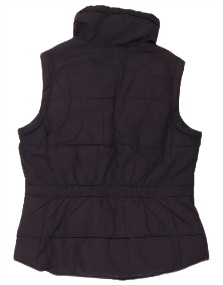 Massimo Dutti Gilet rembourré pour femme UK 14 Medium Bleu marine Polyester