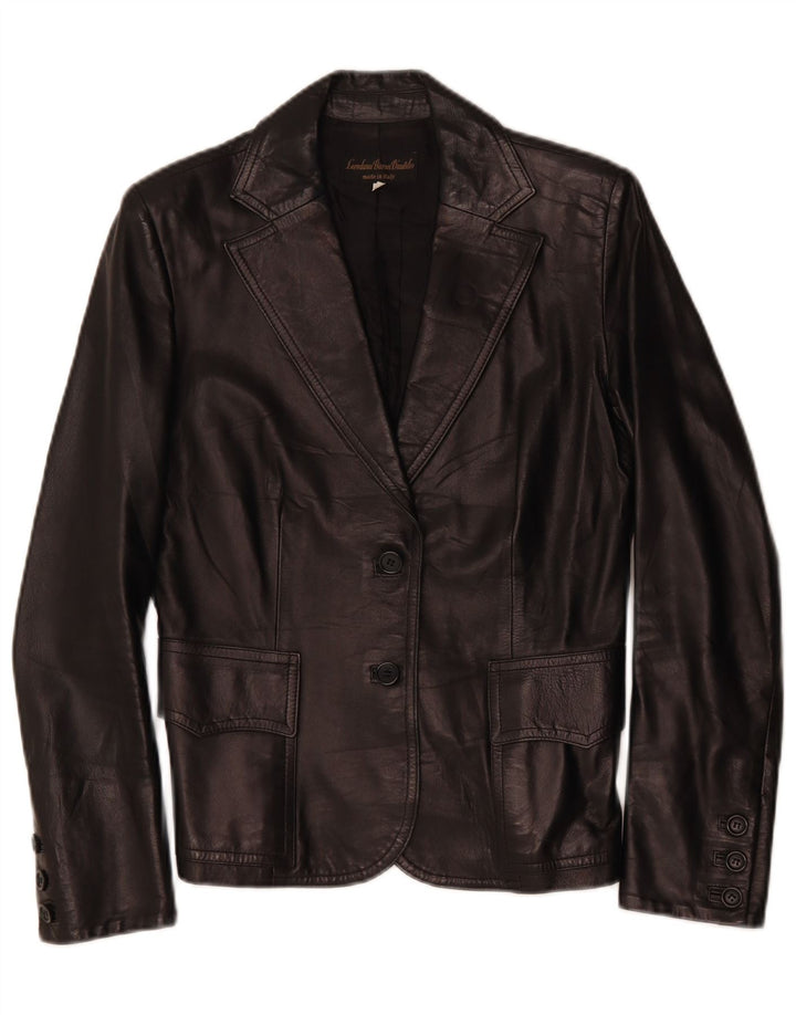 Loredana Baron D'autilio Veste blazer à 2 boutons pour femme IT 44 Noir moyen