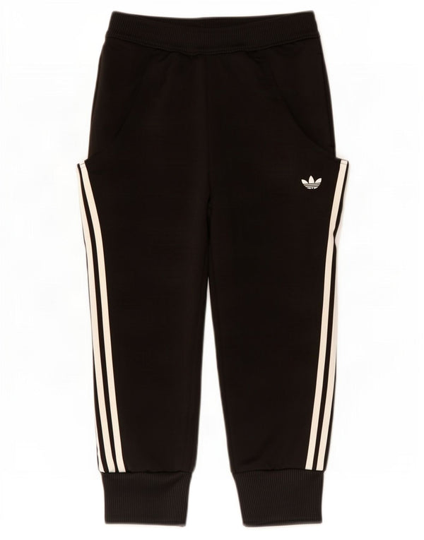 Adidas Pantalon de survêtement Capri Femme Joggers EU 32 2XS Noir Polyester
