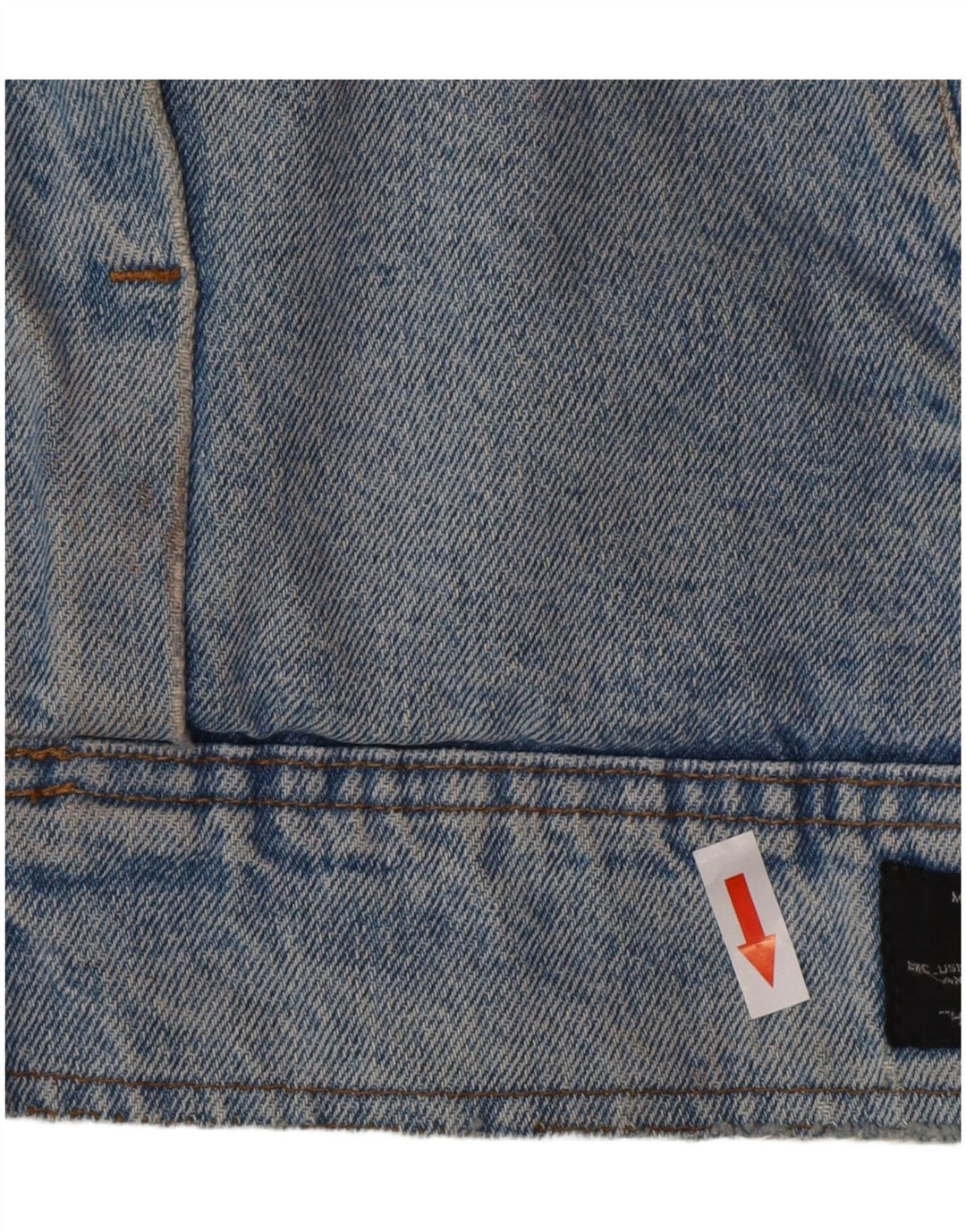 POP 84 Veste Sherpa en jean pour homme UK 38 Bleu moyen