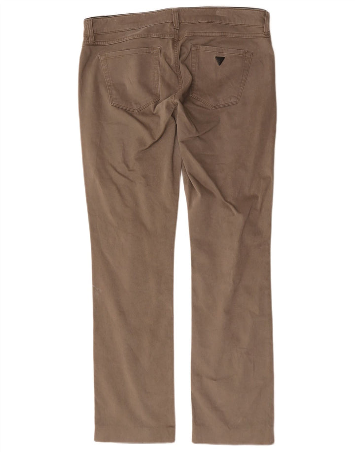 Guess Pantalon décontracté Bootcut Femme W32 L30 Gris Lyocell