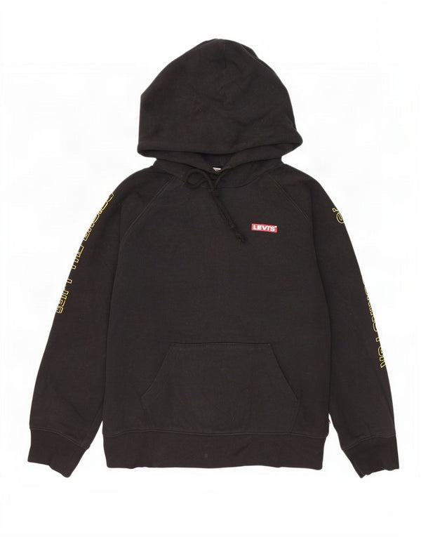 Levi's Pull à capuche graphique Star Wars pour femme UK 14 Noir moyen Coton
