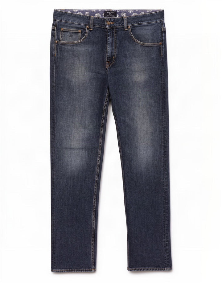 Gant Jean droit régulier W34 L32 bleu coton homme