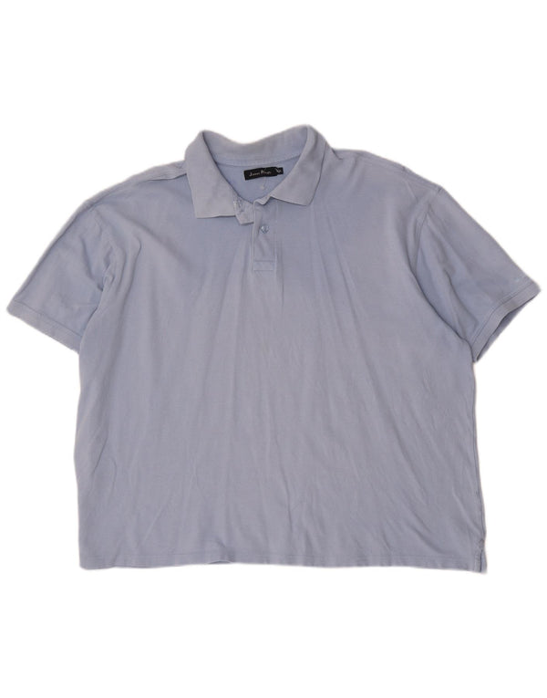 James Pringle Polo Homme 2XL Bleu Coton