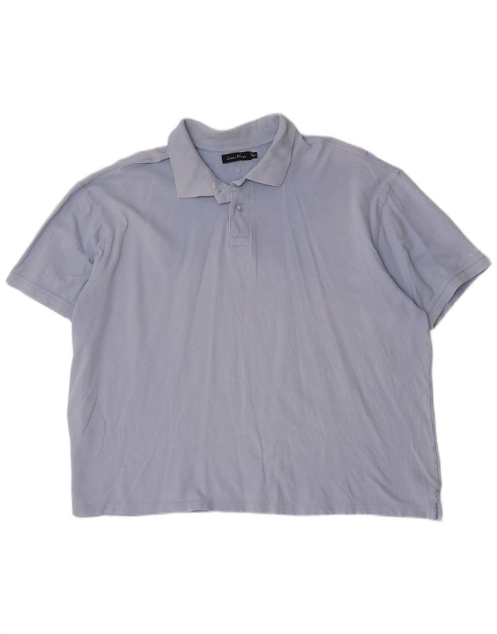 James Pringle Polo Homme 2XL Bleu Coton