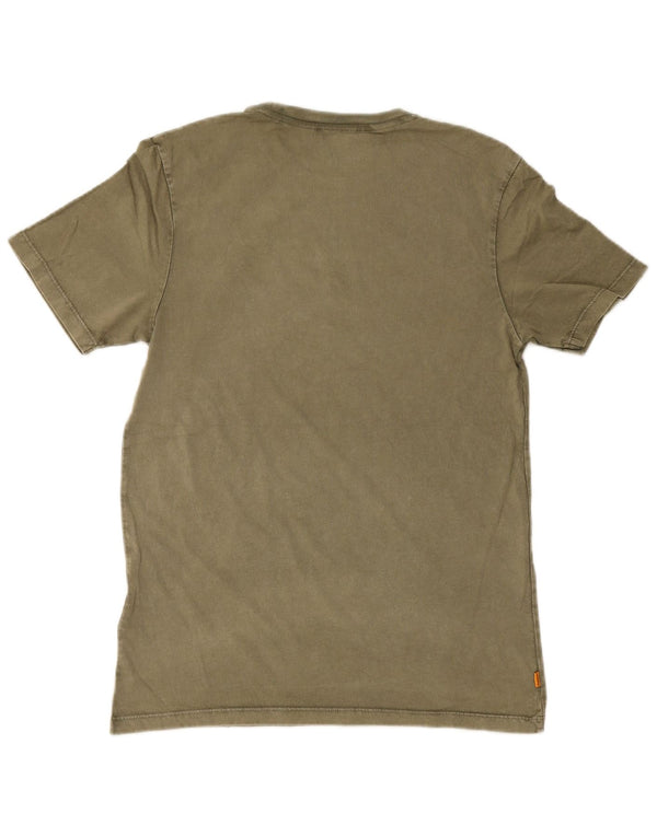 Timberland T-Shirt Regular Fit Homme Petit Kaki Coton