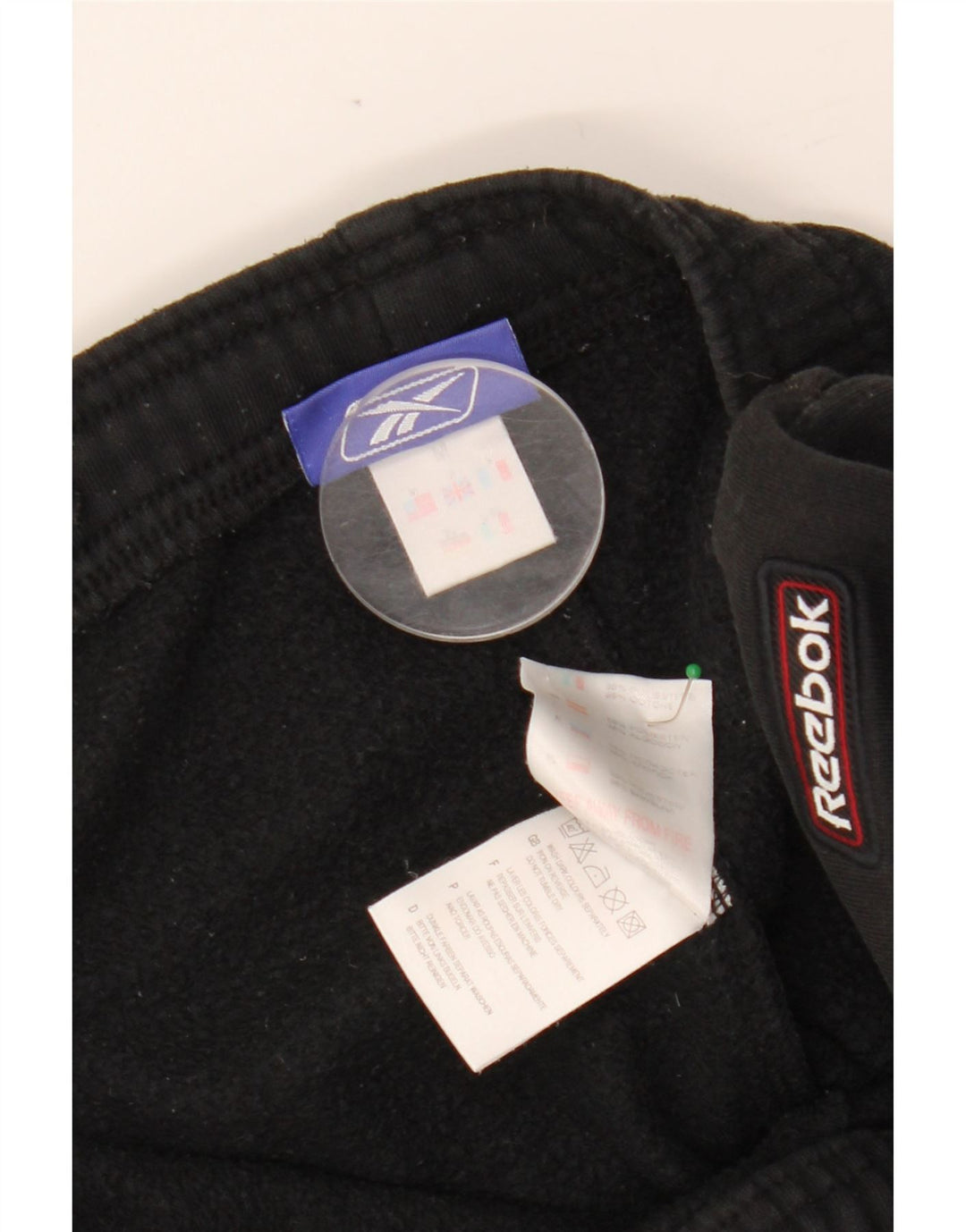 REEBOK Pantalon de Survêtement Joggers Homme Noir Moyen Coton