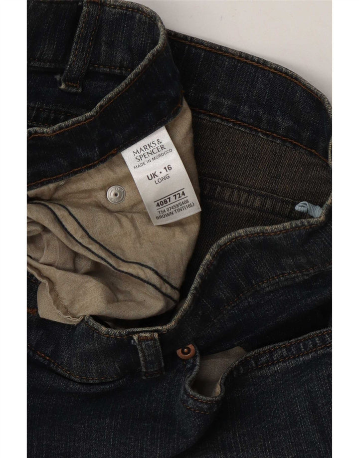 Marks & Spencer Jean bootcut pour femme UK 16 Large W34 L31 Bleu Coton