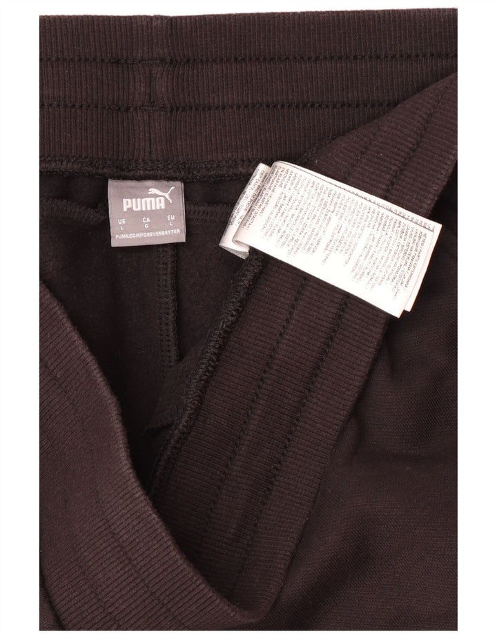 Puma Pantalon coupe-vent pour femme UK 14 Large Noir Coton