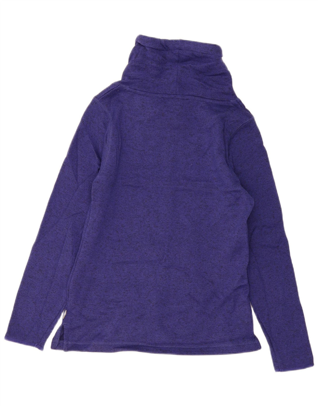 EDDIE BAUER Womens Roll Neck Sweatshirt Jumper UK 14 Medium Purple Flecked Vintage Eddie Bauer and Second-Hand Eddie Bauer from Messina Hembry 