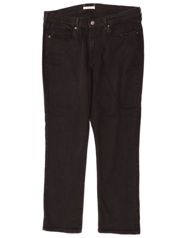 Levi's Jean droit classique pour femme US 16 XL W33 L30 Noir Coton