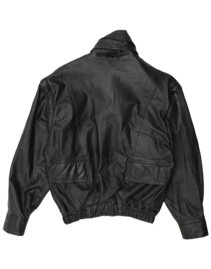 Veste en cuir homme vintage UK 38 Cuir noir moyen