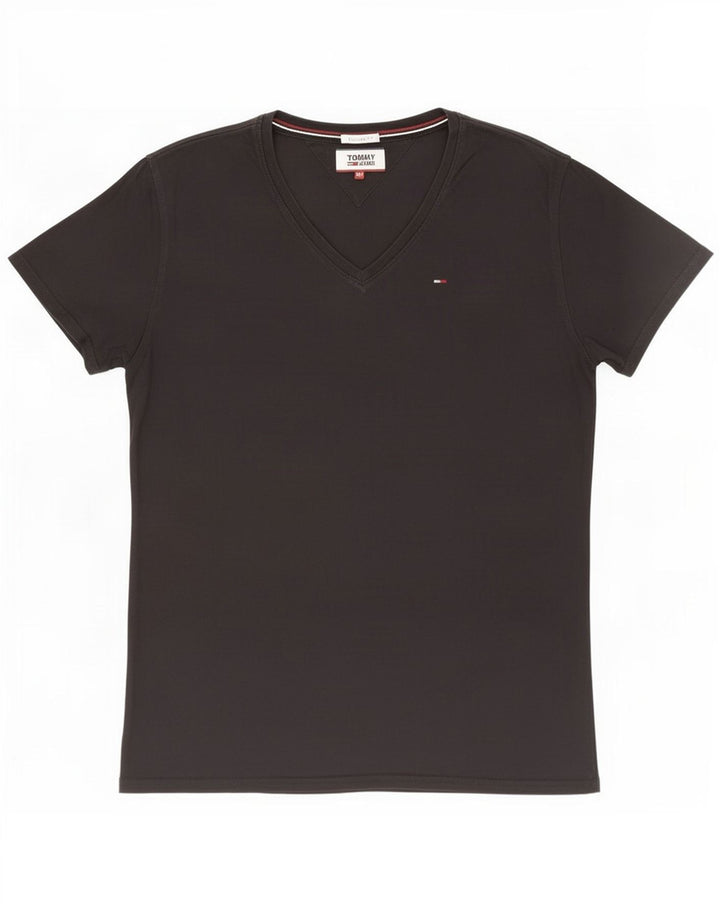 Tommy Hilfiger T-Shirt Regular Fit Homme Coton Noir Moyen