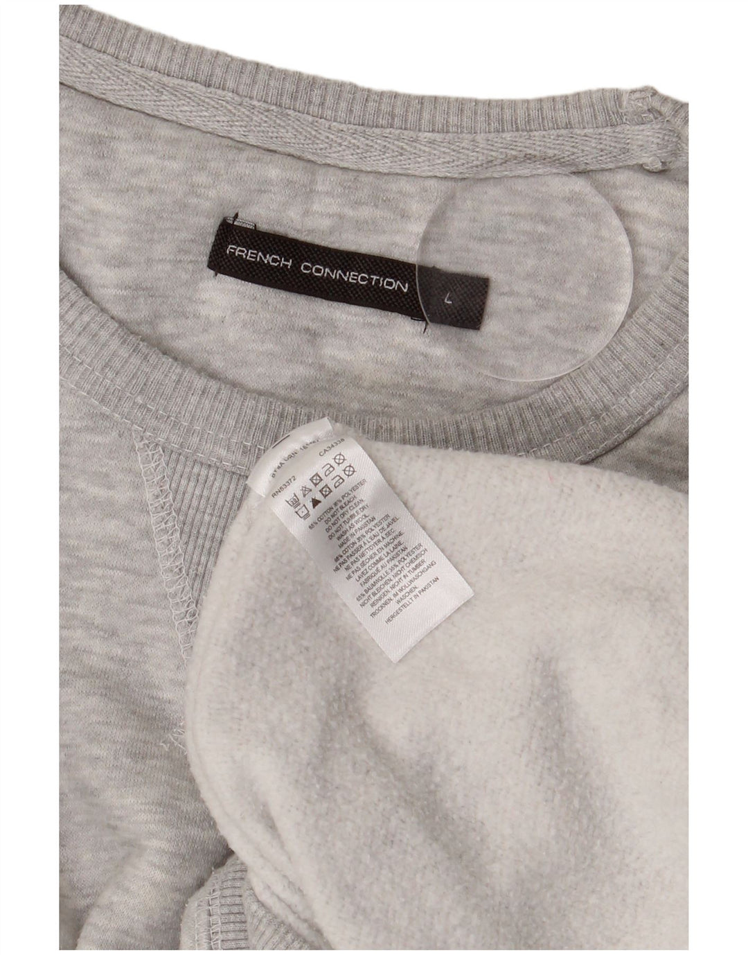 French Connection Sweat-Shirt Homme Gris Large Coton