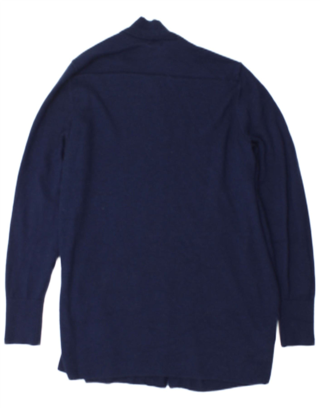 L.L.Bean Pull Cardigan Ouvert pour Femme UK 14 Laine Bleu Marine Moyen