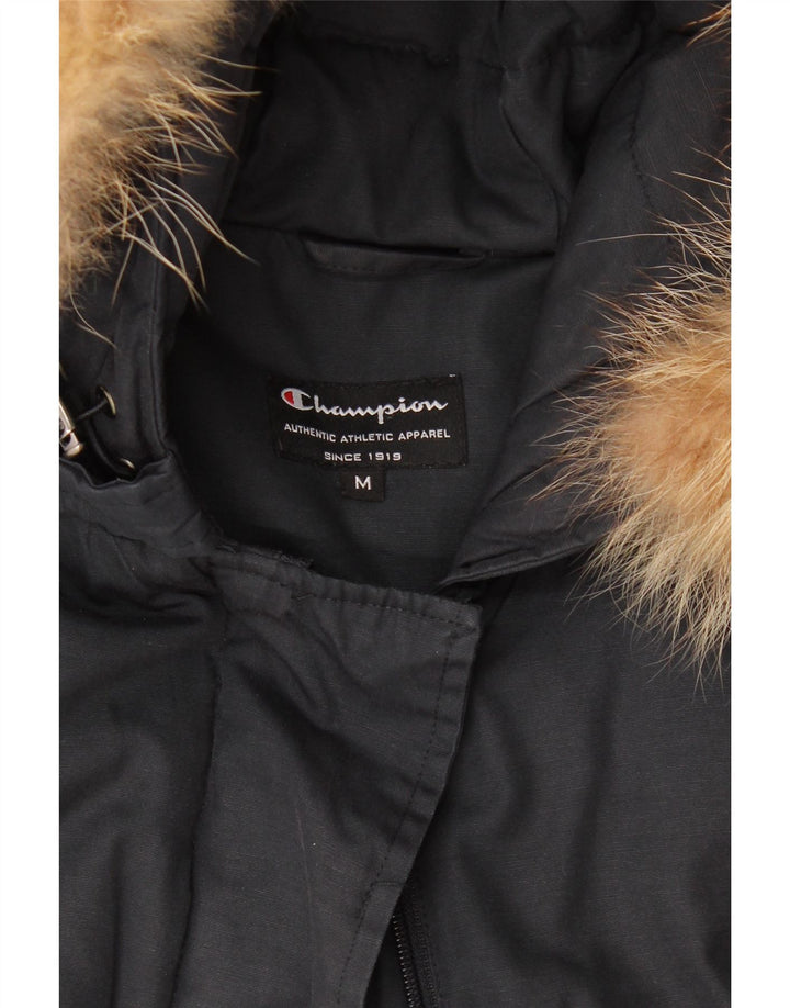 Champion Veste rembourrée à capuche pour femme UK 14 Bleu marine moyen