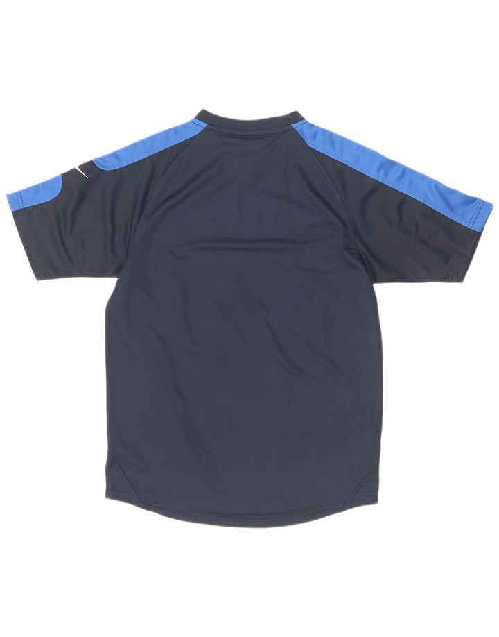 Nike Garçons T-Shirt Top 12-13 ans Grand Bleu Marine Colorblock Polyester