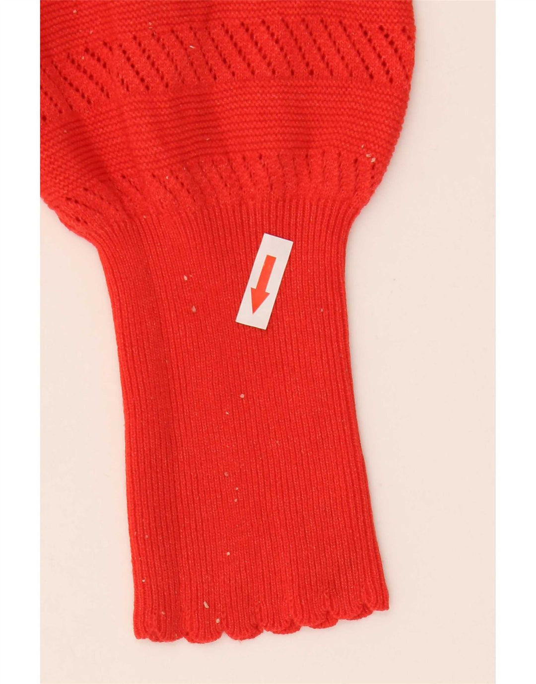 Marks & Spencer Pull col en V pour femme UK 14 Rouge moyen Polyester