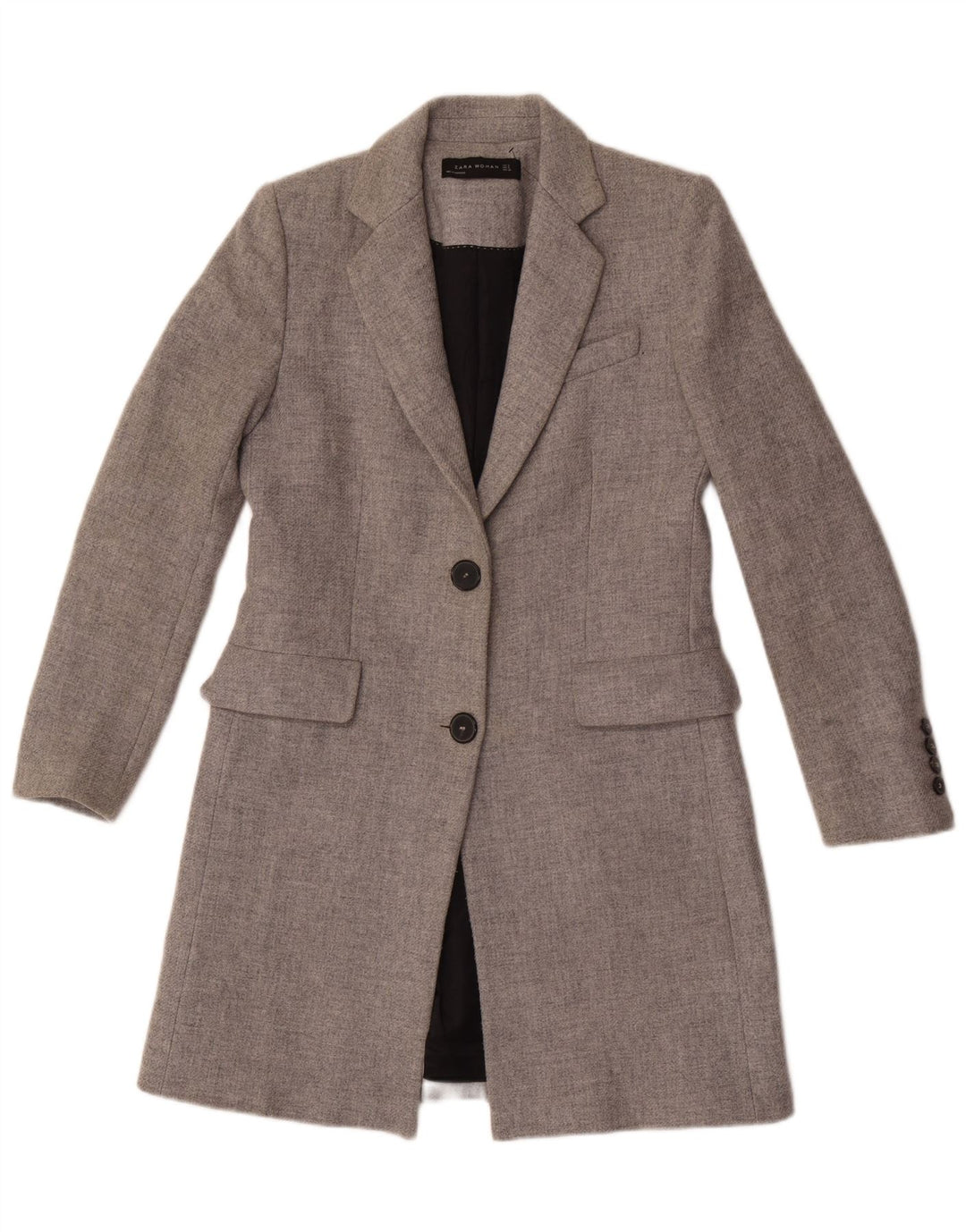 Zara Manteau Femme UK 10 Petit Gris