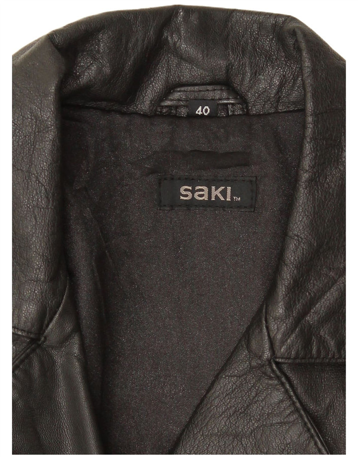 Veste en cuir femme Saki EU 40 cuir noir moyen