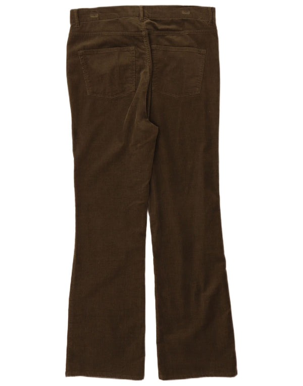 Marks & Spencer Pantalon en velours côtelé Per Una pour femme UK 14 Large W32 L30 Kaki