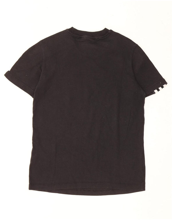 ADIDAS T-shirt graphique pour femme UK 8 Small Noir Coton