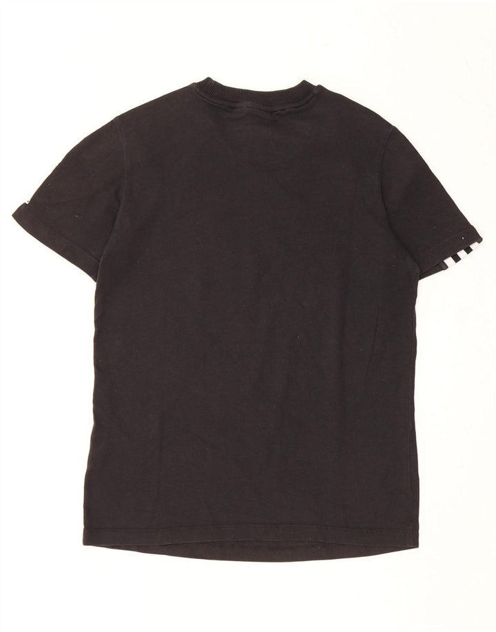 ADIDAS T-shirt graphique pour femme UK 8 Small Noir Coton