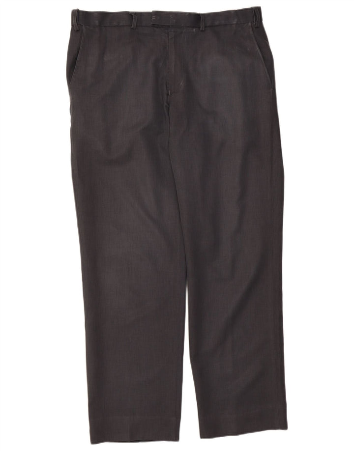 Marks & Spencer Pantalon Chino Droit Homme W36 L31 Bleu Polyester