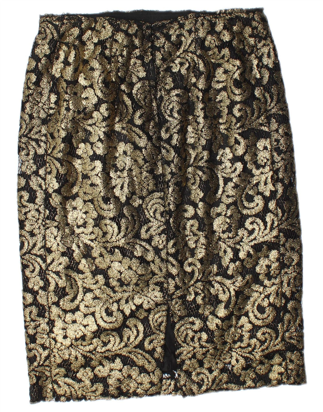 jupe crayon femme vintage W30 Medium Gold Paisley