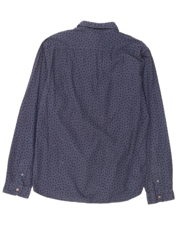 Paul Smith Chemise Coupe Ajustée Large Bleu Marine En Coton Géométrique