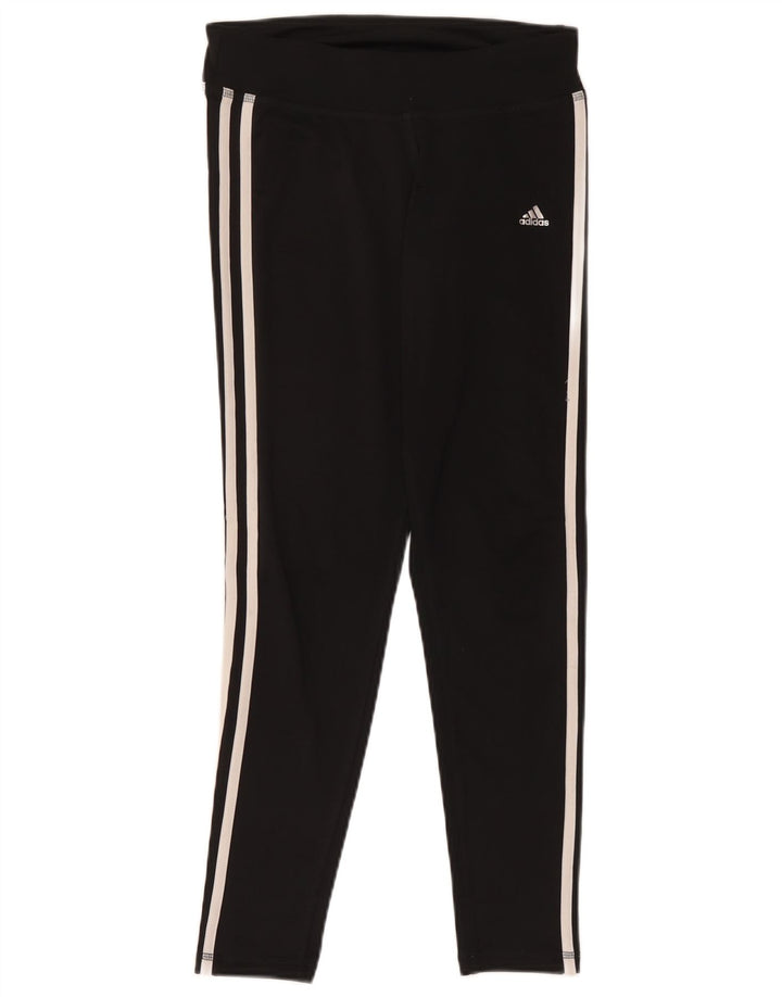 Adidas Leggings Femme UK 8/10 Petit Noir Polyester