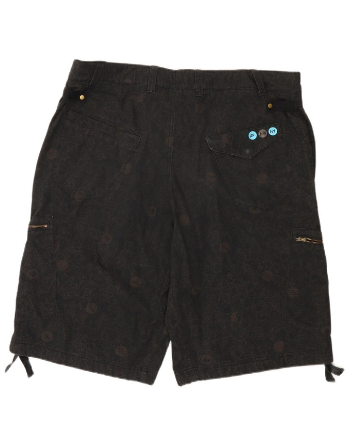 NIKE Short cargo pour homme XL W38 en coton floral noir