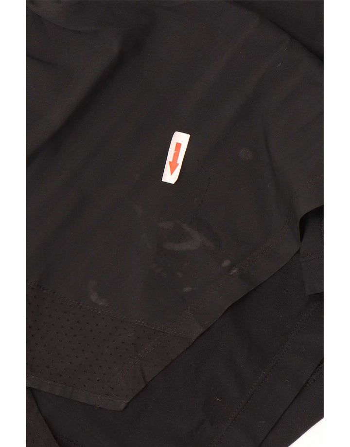 Nike Short de sport Dri Fit pour femme UK 14 Noir moyen Polyester